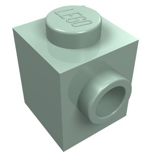 LEGO 26604 Brick, Modified 1 x 1 with Studs on 2 Sides, Adjacent in Sand Green - Authentic LEGO Part