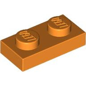 LEGO 3023 Plate 1 x 2 in Orange - Authentic LEGO Part