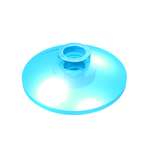 LEGO 4740 Dish 2 x 2 Inverted (Radar) in Trans-Light Blue - Authentic LEGO Part