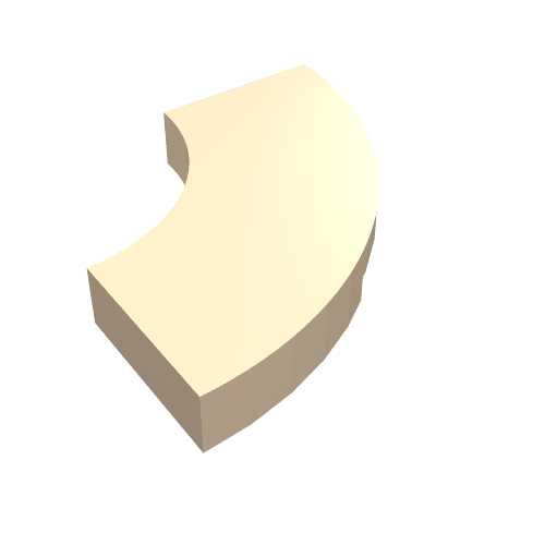 LEGO 27925 Tile, Round Corner 2 x 2 Macaroni in Light Nougat - Authentic LEGO Part