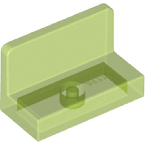LEGO 4865b Panel 1 x 2 x 1 with Rounded Corners in Trans-Bright Green - Authentic LEGO Part