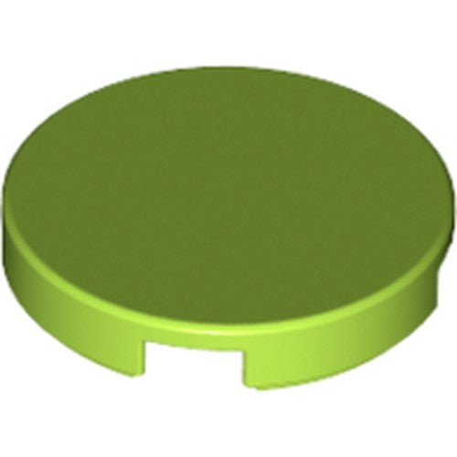 LEGO 14769 Tile, Round 2 x 2 with Bottom Stud Holder in Lime - Authentic LEGO Part