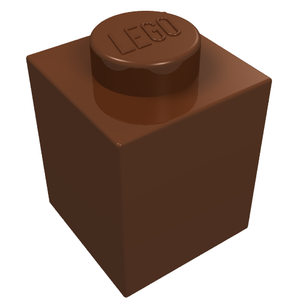 LEGO 3005 Brick 1 x 1 in Reddish Brown - Authentic LEGO Part