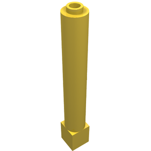 LEGO 43888 Support 1 x 1 x 6 Solid Pillar in Yellow - Authentic LEGO Part