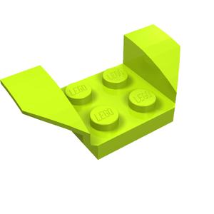 LEGO 41854 Vehicle, Mudguard 2 x 4 with Flared Wings in Lime - Authentic LEGO Part