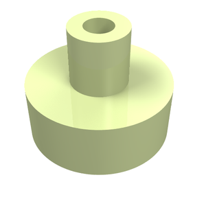LEGO 20482 Tile, Round 1 x 1 with Bar and Pin Holder in Yellowish Green - Authentic LEGO Part