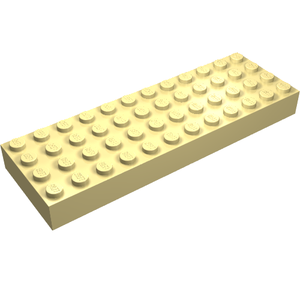 LEGO 4202 Brick 4 x 12 in Light Yellow - Authentic LEGO Part
