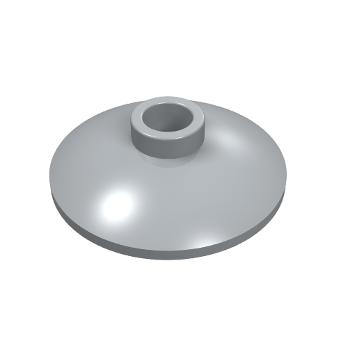 LEGO 4740 Dish 2 x 2 Inverted (Radar) in Light Bluish Gray - Authentic LEGO Part