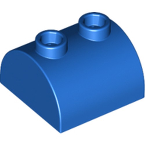 LEGO 30165 Slope, Curved 2 x 2 Double with 2 Hollow Studs in Blue - Authentic LEGO Part