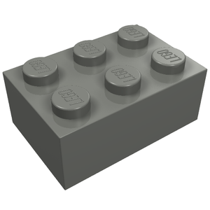LEGO 3002 Brick 2 x 3 in Dark Bluish Gray - Authentic LEGO Part