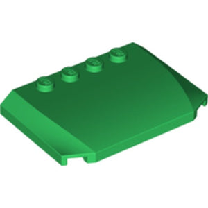 LEGO 52031 Wedge 4 x 6 x 2/3 Triple Curved in Green - Authentic LEGO Part