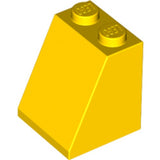 LEGO 3678b Slope 65 2 x 2 x 2 with Bottom Tube in Yellow - Authentic LEGO Part