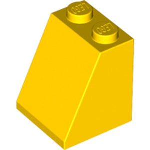 LEGO 3678b Slope 65 2 x 2 x 2 with Bottom Tube in Yellow - Authentic LEGO Part