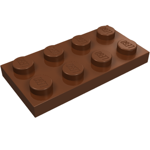 LEGO 3020 Plate 2 x 4 in Reddish Brown - Authentic LEGO Part