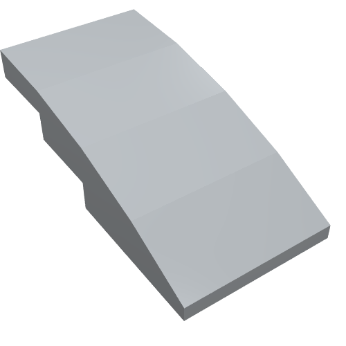 LEGO 93606 Slope, Curved 4 x 2 in Light Bluish Gray - Authentic LEGO Part