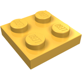 LEGO 3022 Plate 2 x 2 in Bright Light Orange - Authentic LEGO Part