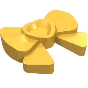 LEGO 11618 Friends Accessories Hair Decoration, Bow with Heart, Long Ribbon, and Small Pin in Bright Light Orange - Authentic LEGO Part