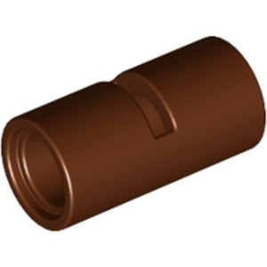 LEGO 62462 Technic, Pin Connector Round 2L with Slot (Pin Joiner Round) in Reddish Brown - Authentic LEGO Part