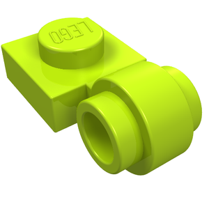 LEGO 4081b Plate, Modified 1 x 1 with Light Attachment - Thick Ring in Lime - Authentic LEGO Part