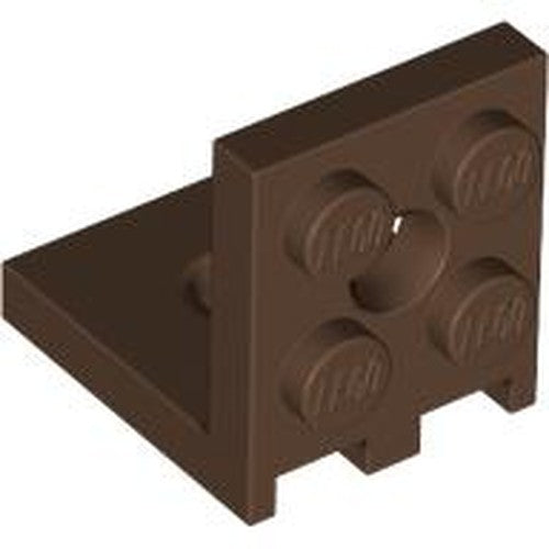 LEGO 3956 Bracket 2 x 2 - 2 x 2 with 2 Holes in Brown - Authentic LEGO Part