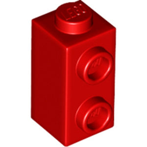 LEGO 32952 Brick, Modified 1 x 1 x 1 2/3 with Studs on Side in Red - Authentic LEGO Part