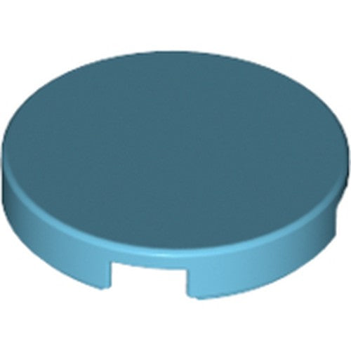 LEGO 14769 Tile, Round 2 x 2 with Bottom Stud Holder in Medium Azure - Authentic LEGO Part