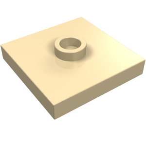 LEGO 87580 Plate, Modified 2 x 2 with Groove and 1 Stud in Center (Jumper) in Tan - Authentic LEGO Part
