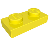 LEGO 3023 Plate 1 x 2 in Neon Yellow - Authentic LEGO Part