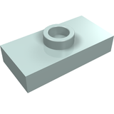 LEGO 3794a Plate, Modified 1 x 2 with 1 Stud without Groove (Jumper) in Light Aqua - Authentic LEGO Part