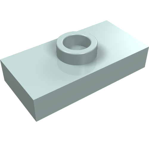LEGO 3794a Plate, Modified 1 x 2 with 1 Stud without Groove (Jumper) in Light Aqua - Authentic LEGO Part