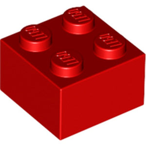 LEGO 3003 Brick 2 x 2 in Red - Authentic LEGO Part