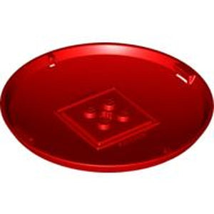 LEGO 47676 Container, X-Pod Bottom Cap 9 x 9 x 1 in Red - Authentic LEGO Part