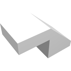 LEGO 28192 Slope 45 2 x 1 with Cutout without Stud in White - Authentic LEGO Part