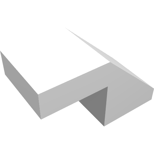 LEGO 28192 Slope 45 2 x 1 with Cutout without Stud in White - Authentic LEGO Part