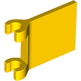 LEGO 80326 Flag 2 x 2 Square with Flared Edge in Yellow - Authentic LEGO Part