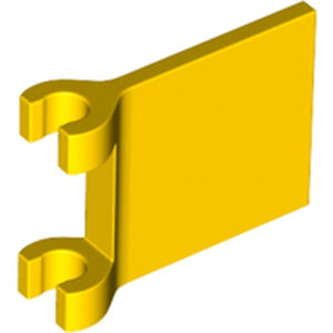 LEGO 80326 Flag 2 x 2 Square with Flared Edge in Yellow - Authentic LEGO Part