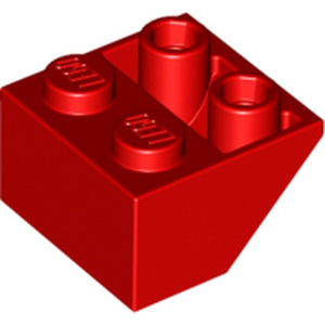 LEGO 3660 Slope, Inverted 45 2 x 2 with Flat Bottom Pin in Red - Authentic LEGO Part