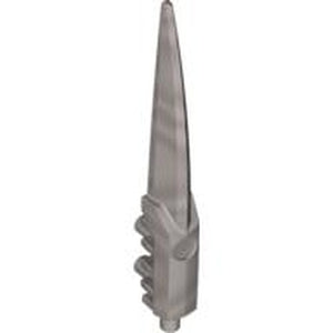 LEGO 92218 Hero Factory Weapon, Blade Long - Flexible Rubber in Flat Silver - Authentic LEGO Part