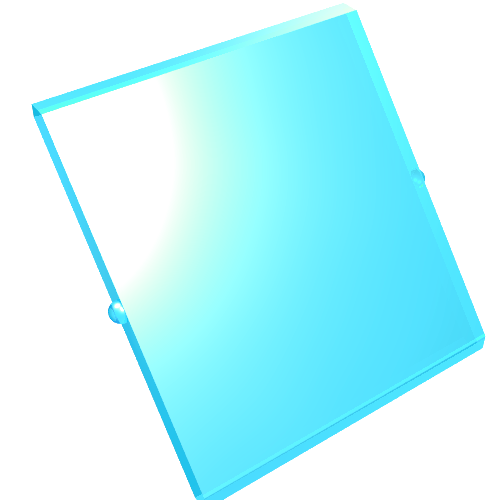 LEGO 4448 Glass for Window 4 x 4 x 3 Roof - Main Product Image