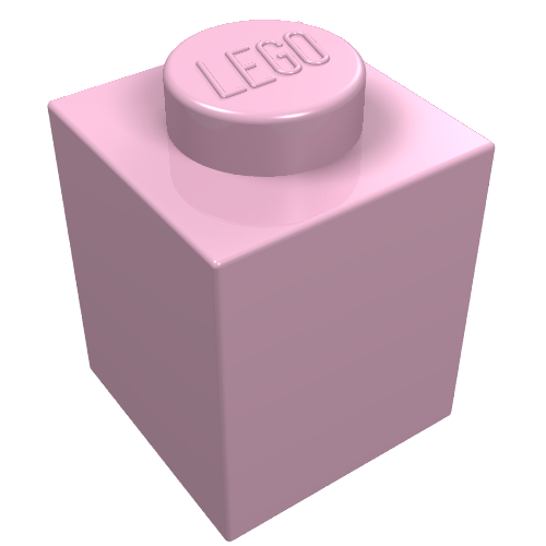 LEGO 3005 Brick 1 x 1 in Bright Pink - Authentic LEGO Part