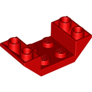 LEGO 4871 Slope Inverted 45° 4 x 2 Double in Red - Authentic LEGO Part