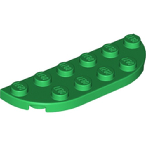 LEGO 18980 Plate, Round Corner 2 x 6 Double in Green - Authentic LEGO Part