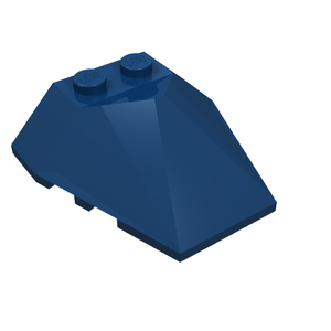 LEGO 47757 Wedge 4 x 4 x 1 1/3 Pyramid Center in Dark Blue - Authentic LEGO Part