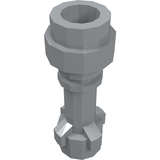 LEGO 64567 Minifigure, Weapon Lightsaber Hilt Straight in Light Bluish Gray - Authentic LEGO Part