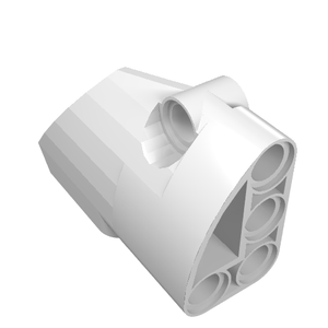 LEGO 87086 Technic, Panel Fairing # 2 Small Smooth Short, Side B in White - Authentic LEGO Part