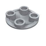 LEGO 2654 Plate, Round 2 x 2 with Rounded Bottom (Boat Stud) in Light Bluish Gray - Authentic LEGO Part