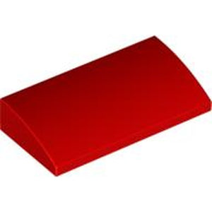 LEGO 88930 Slope, Curved 2 x 4 x 2/3 with Bottom Tubes in Red - Authentic LEGO Part
