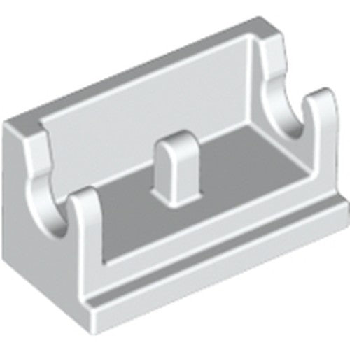 LEGO 3937 Hinge Brick 1 x 2 Base in White - Authentic LEGO Part