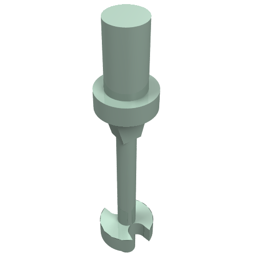 LEGO 90540 Minifigure, Utensil Ski Pole 3L with Handle, Stop Ring and Side Stops in Sand Green - Authentic LEGO Part