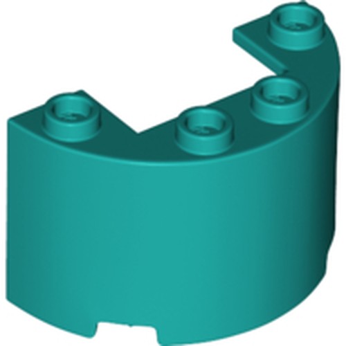 LEGO 24593 Cylinder Half 2 x 4 x 2 with 1 x 2 Cutout - Main Product Image